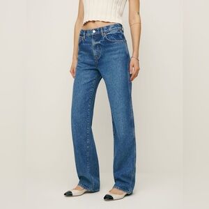 Val 90s Mid Rise Straight Jeans - Pelican